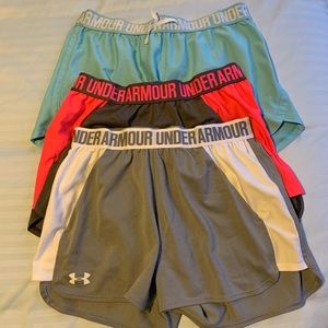 Bundle of 3 small under armour shorts!